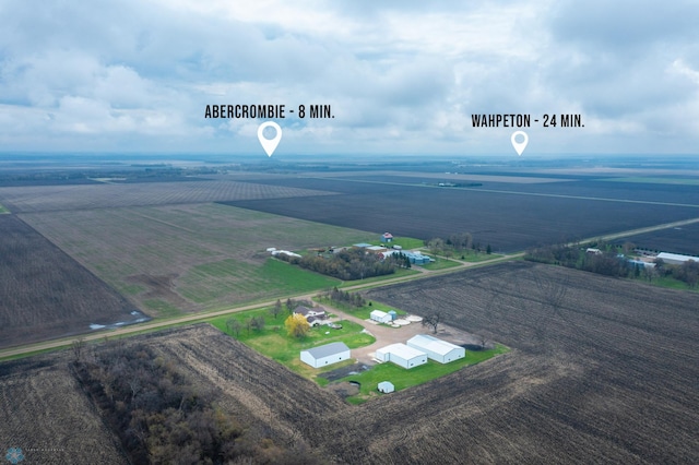 6435 172nd Ave SE, Colfax, ND 58018 - drone / aerial view featuring a rural view