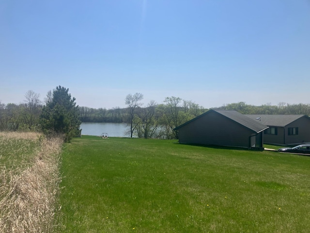 27588 226th St, Underwood, MN 56586 - view of green lawn featuring a water view