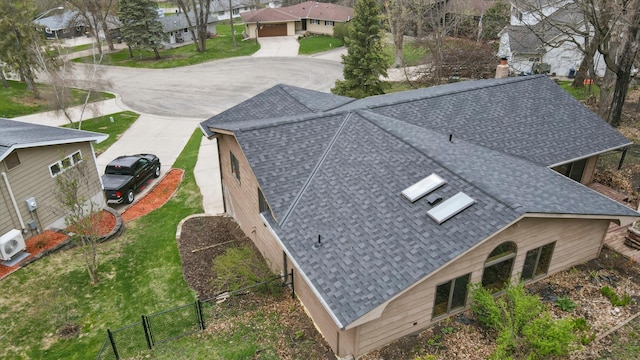 view of subject property