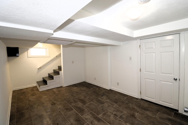 238 Lincoln St, Mankato, MN 56001 - basement featuring baseboards and stairs