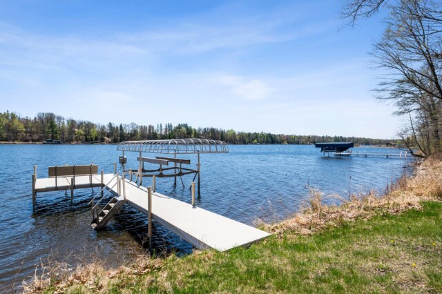dock with a water view
