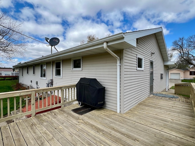 1207 3rd Ave S, Wheaton, MN 56296 - wooden terrace with area for grilling