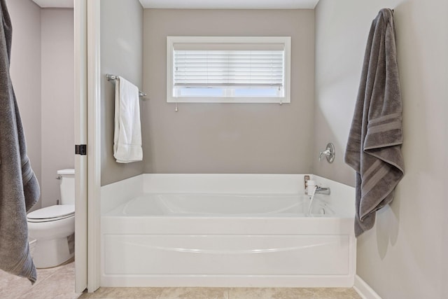 6573 Bridle Path, Corcoran, MN 55340 - full bath with toilet, a bath, and tile patterned floors