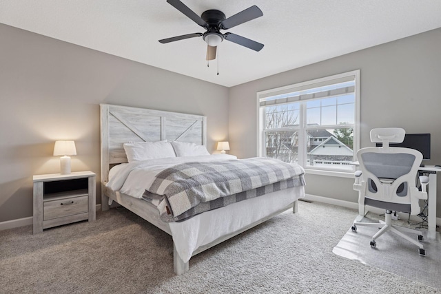 6573 Bridle Path, Corcoran, MN 55340 - carpeted bedroom featuring baseboards and a ceiling fan