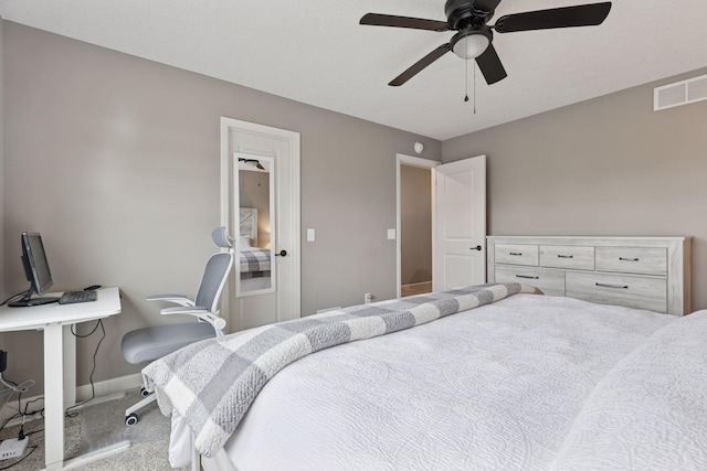 6573 Bridle Path, Corcoran, MN 55340 - bedroom featuring carpet floors, baseboards, and a ceiling fan