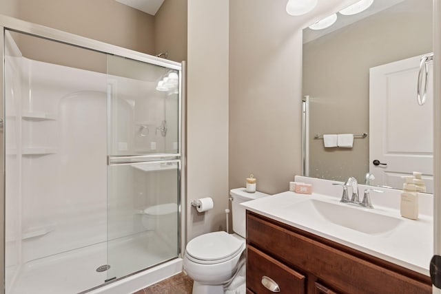 6573 Bridle Path, Corcoran, MN 55340 - full bath featuring a shower stall, toilet, and vanity