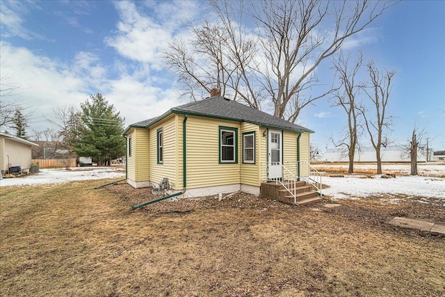 bungalow with a chimney