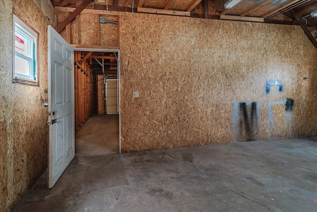misc room with concrete floors
