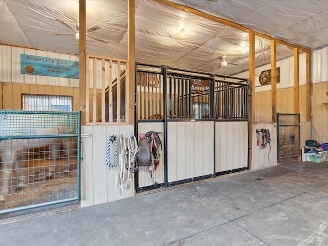 view of horse barn