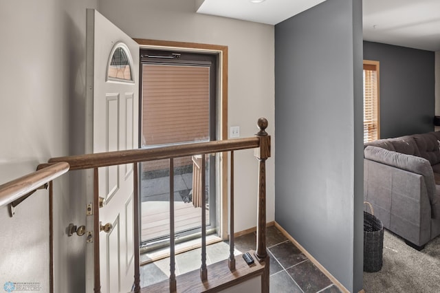 interior space with baseboards