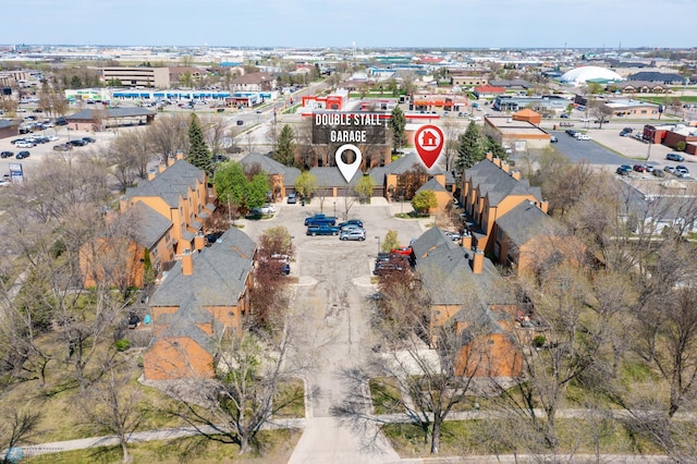 aerial view of property's location