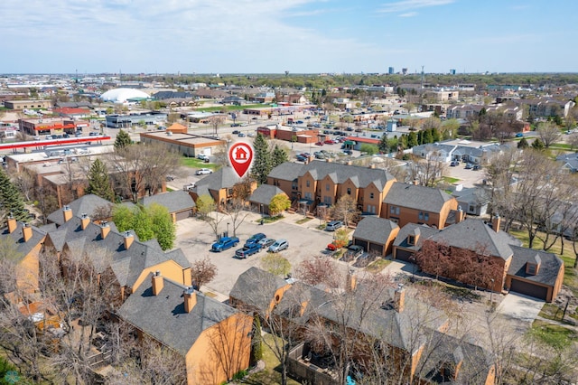 aerial view of property and surrounding area