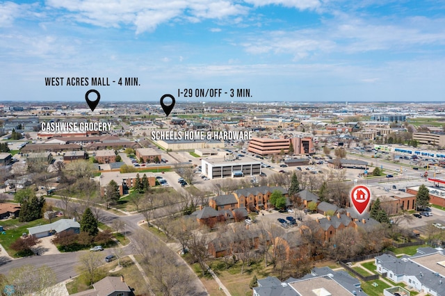 aerial overview of property's location