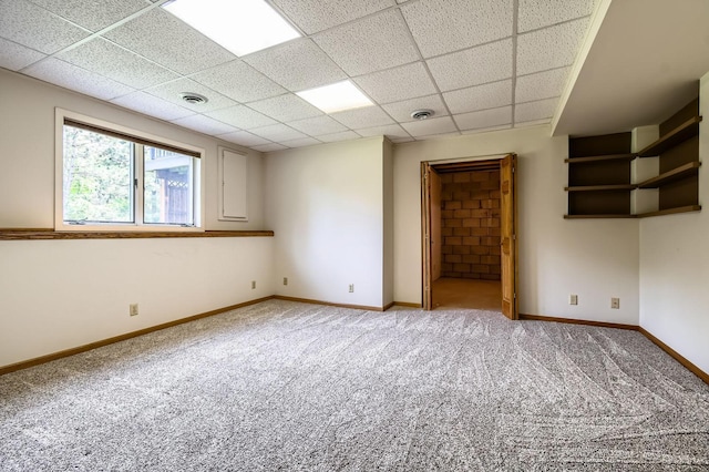1877 Quasar Ave S, Lake Saint Croix Beach, MN 55043 - unfurnished room featuring light colored carpet and a drop ceiling
