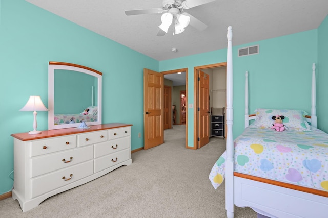25124 Firefly Ave, Wyoming, MN 55092 - bedroom with light colored carpet, baseboards, and a ceiling fan