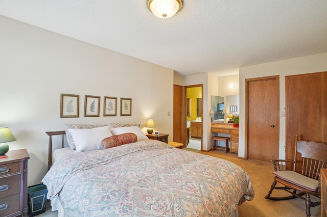 6637 Falstaff Rd, Woodbury, MN 55125 - bedroom featuring light colored carpet, two closets, and a textured ceiling