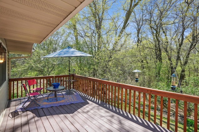 6637 Falstaff Rd, Woodbury, MN 55125 - view of wooden deck