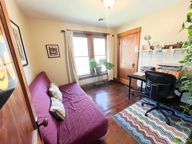 406 Pennsylvania Ave, Adrian, MN 56110 - home office with baseboards and dark wood-style floors