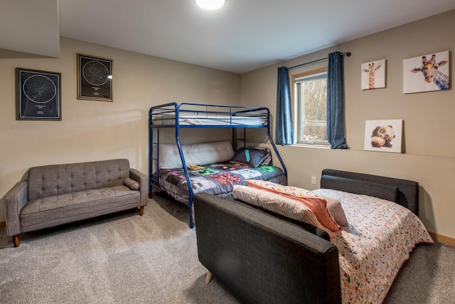 bedroom with carpet flooring