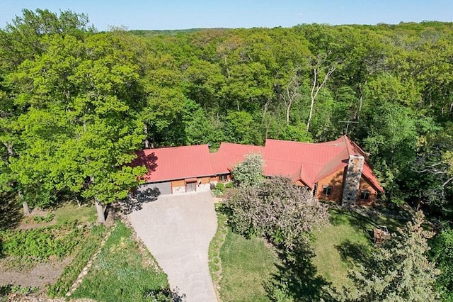 28656 195th Ave, Avon, MN 56310 - view from above of property with a heavily wooded area