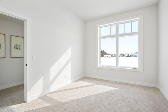 10451 Blackmoor Rd, Woodbury, MN 55129 - unfurnished room featuring baseboards, light carpet, and visible vents