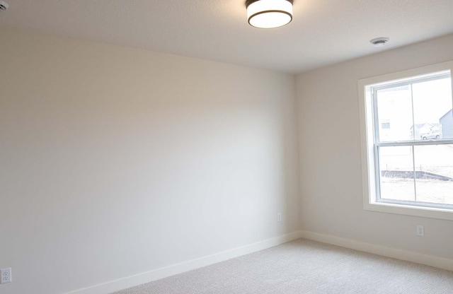 10451 Blackmoor Rd, Woodbury, MN 55129 - spare room featuring baseboards, a healthy amount of sunlight, and light colored carpet
