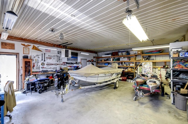 6575 145th St E, Cannon City Twp, MN 55057 - garage featuring a workshop area
