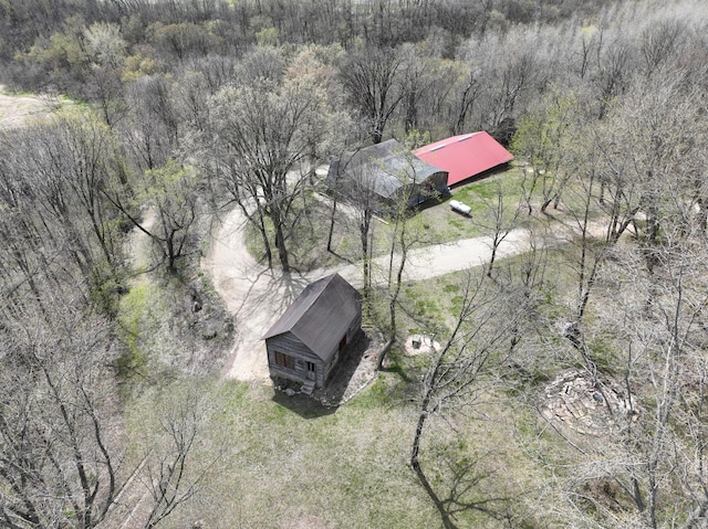 6575 145th St E, Cannon City Twp, MN 55057 - birds eye view of property featuring a view of trees