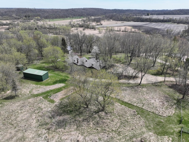 6575 145th St E, Cannon City Twp, MN 55057 - birds eye view of property featuring a rural view