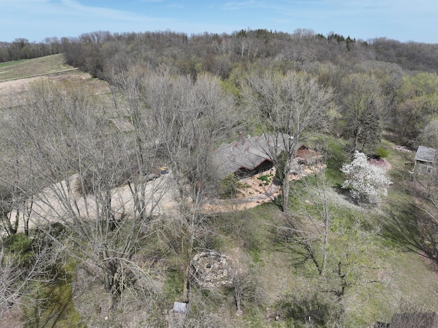 6575 145th St E, Cannon City Twp, MN 55057 - birds eye view of property featuring a forest view