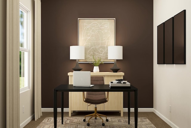 501 Redwood St N, Cambridge, MN 55008 - home office with baseboards and carpet