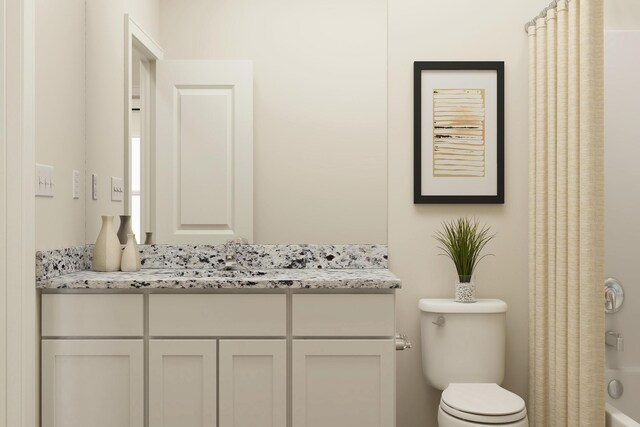 501 Redwood St N, Cambridge, MN 55008 - full bath featuring vanity, shower / bath combo, and toilet