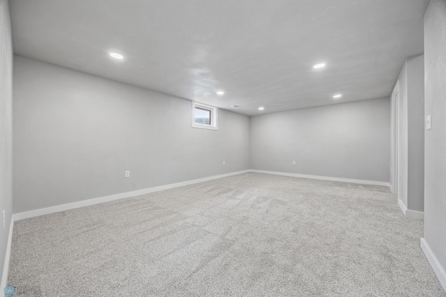 221 26th Ave N, Fargo, ND 58102 - below grade area with recessed lighting, carpet, and baseboards