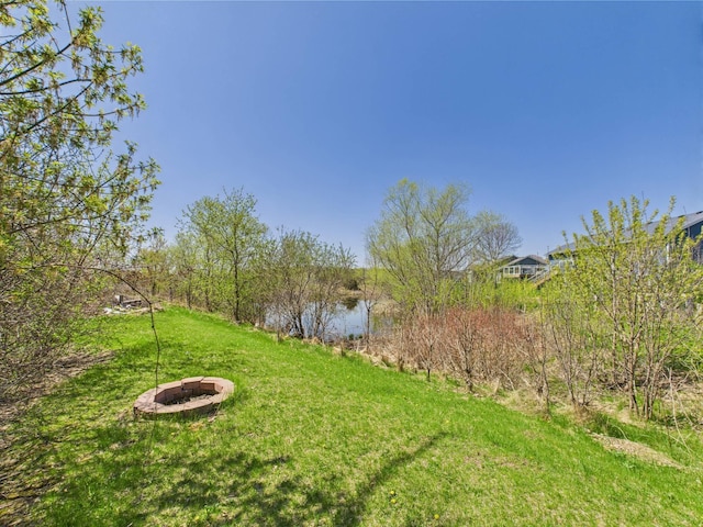 2200 Orchid Dr NE, Sauk Rapids, MN 56379 - view of yard with a fire pit
