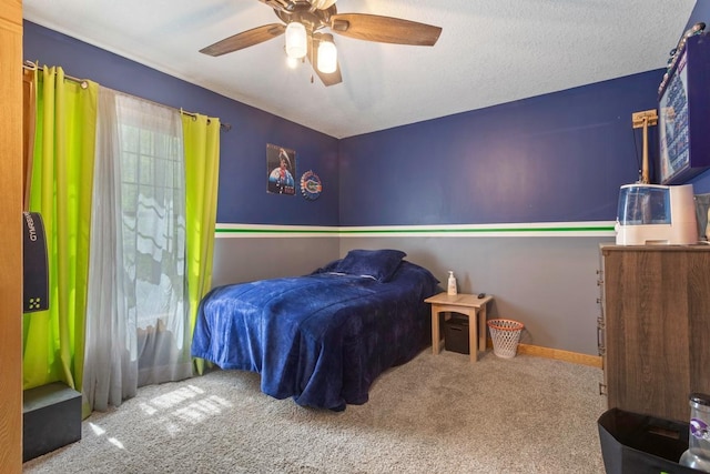 28667 Quarry St, Brook Park, MN 55007 - bedroom featuring carpet floors, ceiling fan, and baseboards