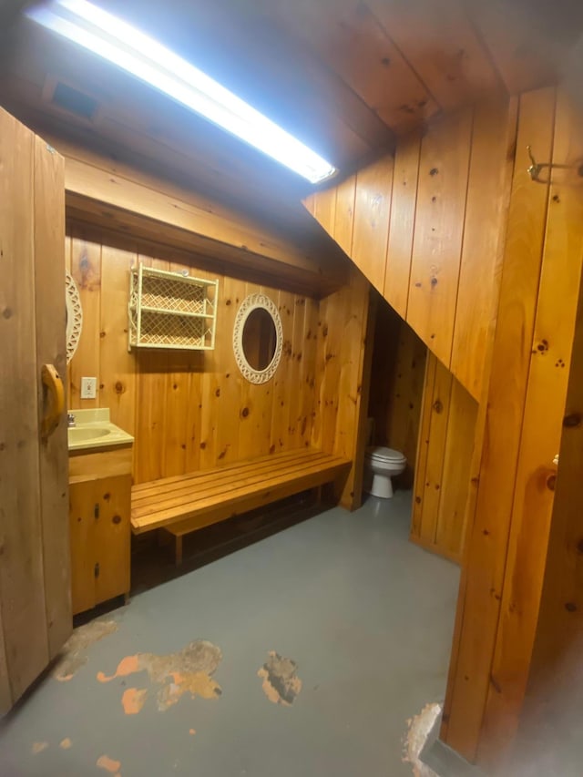 39 Erie St, Aurora, MN 55705 - interior space with wood walls