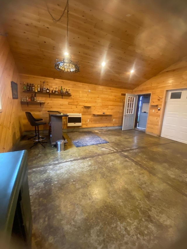 39 Erie St, Aurora, MN 55705 - interior space featuring wooden walls