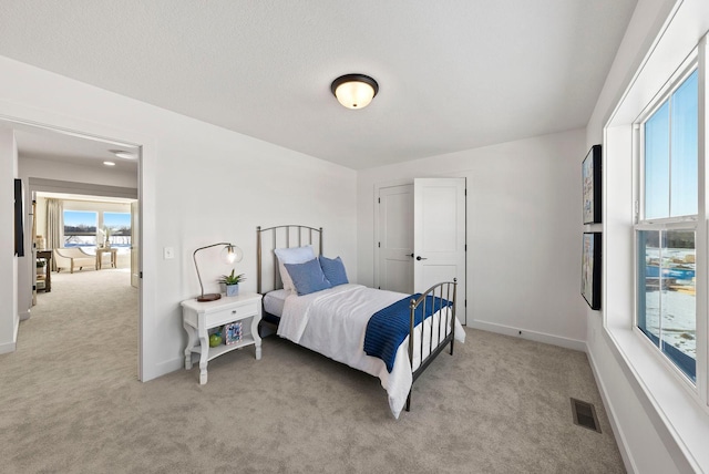 4181 Arbor Dr, Woodbury, MN 55129 - bedroom with baseboards, visible vents, and light colored carpet