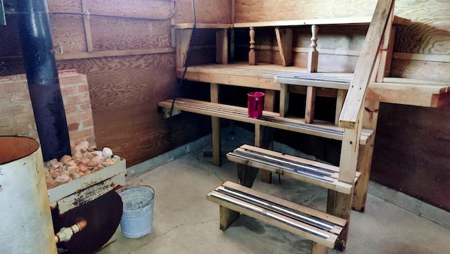 view of storage area