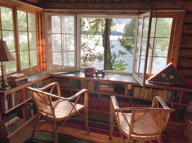 view of sunroom