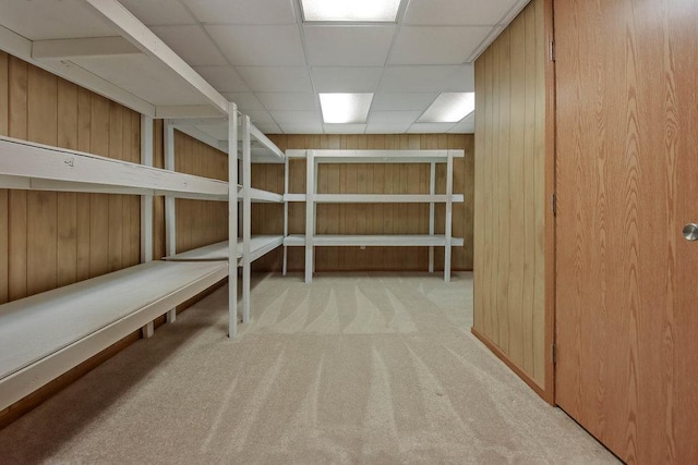 view of storage area