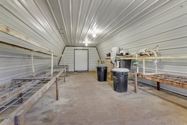 view of storage room