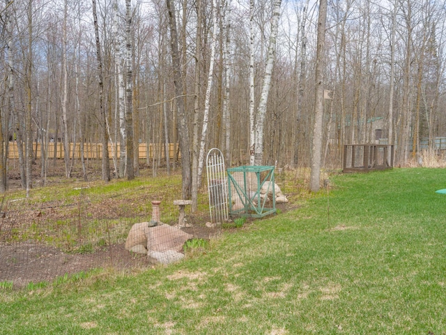 view of grassy yard