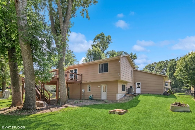 17150 Grenadier Ave, Lakeville, MN 55044 - back of property featuring a deck and stairway