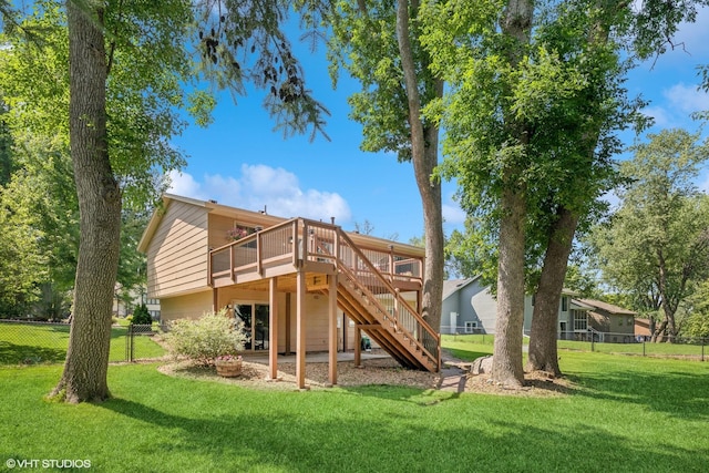 17150 Grenadier Ave, Lakeville, MN 55044 - back of house with stairs and a deck