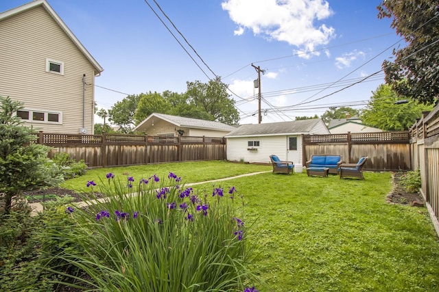 1677 Niles Ave, Saint Paul, MN 55116 - fenced backyard featuring an outdoor hangout area