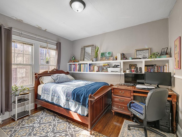 2100 Saint Clair Ave, Saint Paul, MN 55105 - bedroom featuring wood finished floors and an office area