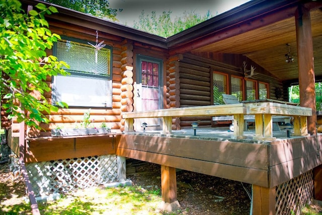 details with log siding