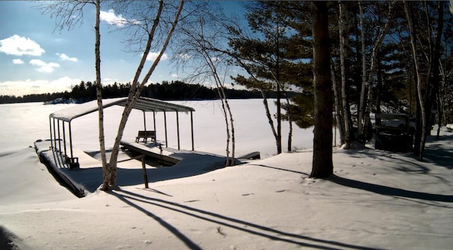 view of dock