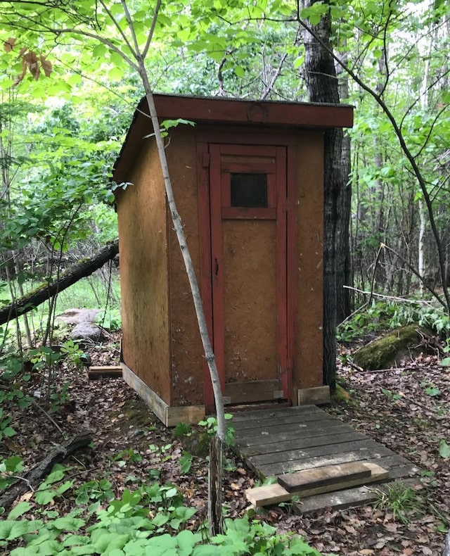 view of shed